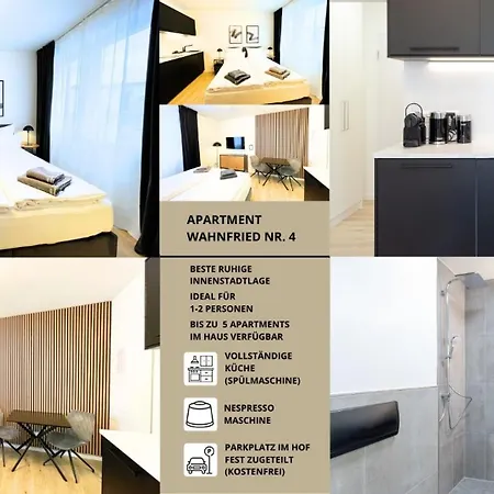 Apartment Wahnfried No4 - Zentral Wohnen Mit Kueche Und Duschbad, Parkplatz, 300M Zur Fussgaengerzone Bayreuth Extérieur photo